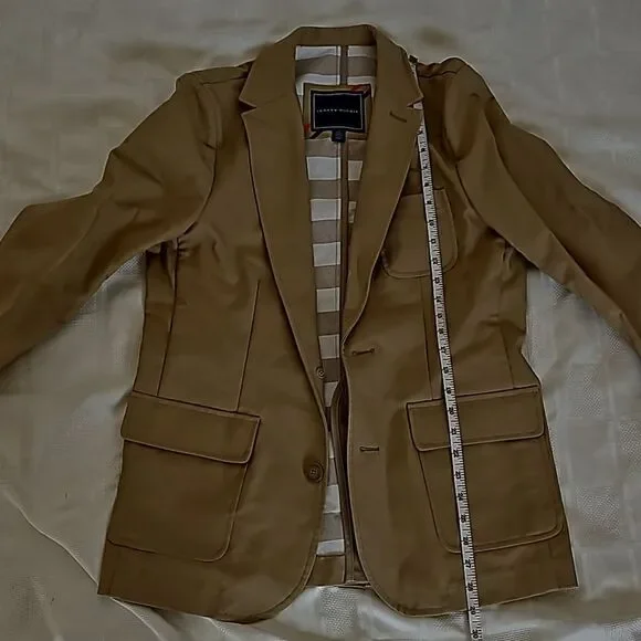 Tommy Hilfiger Men's Cotton Blazer Small Brown - Picture 13 of 16